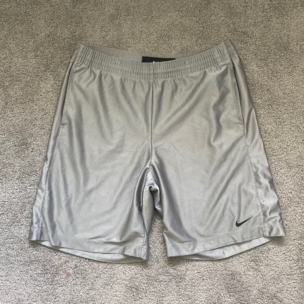Nike Silver Basketball Shorts